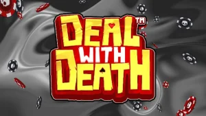 Tampilan visual futuristik dan mencekam dari slot Deal With Death oleh Hacksaw Gaming.