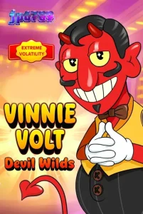 Tampilan visual slot Vinnie Volt: Devil Wilds dengan gaya kartun vintage
